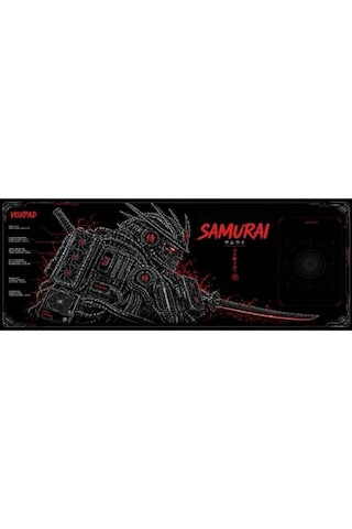 Throne X Pchocasi Voxpad Samurai Edition 90x30 Cm Dikişli Kenar Kaymaz Taban Gaming Mousepad 90x30cm