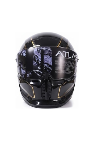 Ruroc Atlas 3.0 Carbonized Titan Xxl Kapalı Motorsiklet Kaskı Siyah