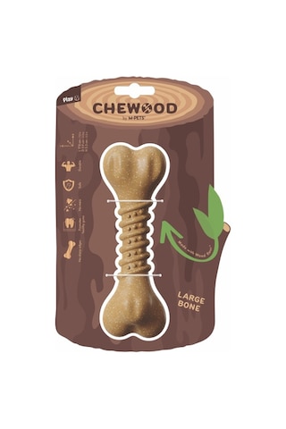 M-pets Chewood Bone Kemik Köpek Oyuncağı 17.8x5.9x5.5 Cm Large Kahverengi