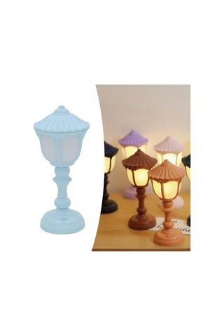Gökyüzü Mavisi Ev Dekorasyonu İçin Zarif Masa Lambası - Alanınızı Aydınlatın Mavi