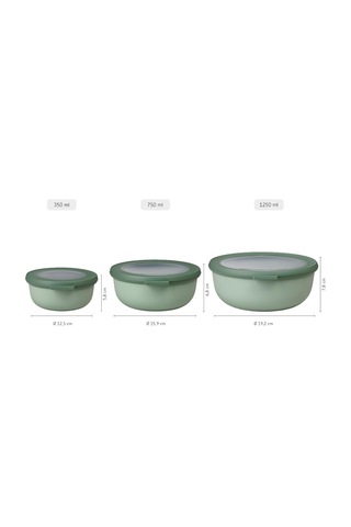 Mepal Cirqula 3 Parçalı Çok Kaseli Set Yuvarlak İskandinav Siyahı - 350, 750 Ve 1250 Ml, Derin Dondu Sku: Smg8690010574947 Açık