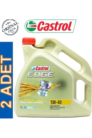 Castrol Edge Titanium 5W-40 Motor Yağı 2 x 4 L