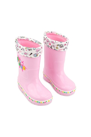 Gezer 00678 Kız Çocuk Termal Astarlı Su Yağmur Geçirmez Çizme Pembe