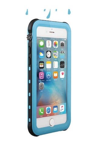 Apple Uyumlu iPhone 8 Plus Kılıf 1-1 Su Geçirmez Kılıf Siyah