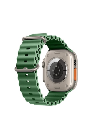 Apple Uyumlu Watch 49 MM Ultra Seri Seaflex Ocean Silikon Kordon