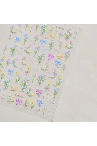 Flybuy Kurutulmuş Çiçek Şeftali Çiçeği Orkide Buket Renkli Metal Boncuklu Dekor Ms780