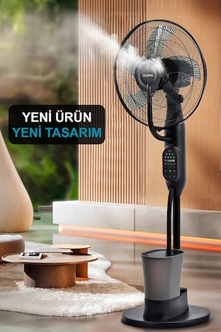 Uzaktan Kumandalı Buzlu Vantilatör Buharlı 2.8l Nemlendirici Fan