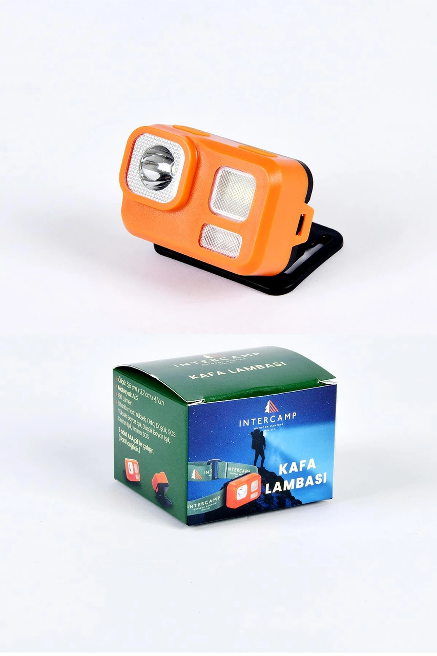 180 Lümen Kafa Lambası, Kafa Feneri, Su Geçirmez, 7 Mod Pil Hariç Çok Renkli