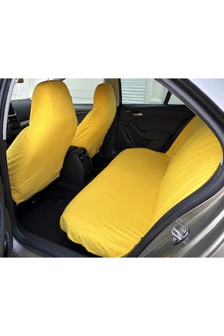 Servis Kılıfı Renault Yazılı Sarı Renk 1 Takım