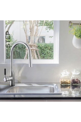 Newarc - Step Spiralli Eviye Bataryası Krom - 900591