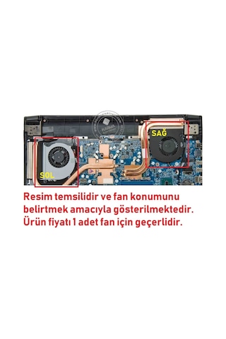 Clevo, Monster 6-31-n5502-102-1, Dfs551205wq0t Fan 1 Adet