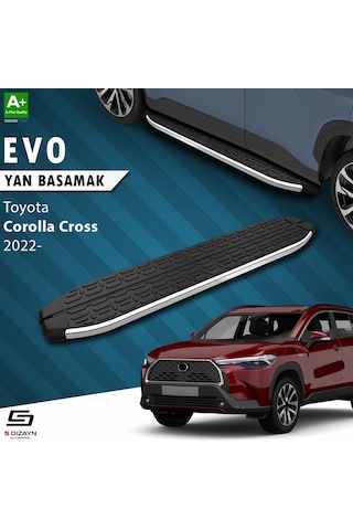 Drstuning S-dizayn Toyota Corolla Cross Evo Krom Yan Basamak 183 Cm 2022 Üzeri