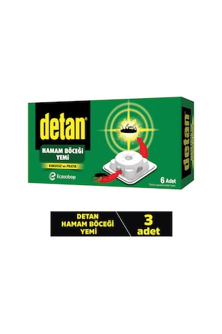 Detan Hamam Böceği Yemi 3 x 6'lı