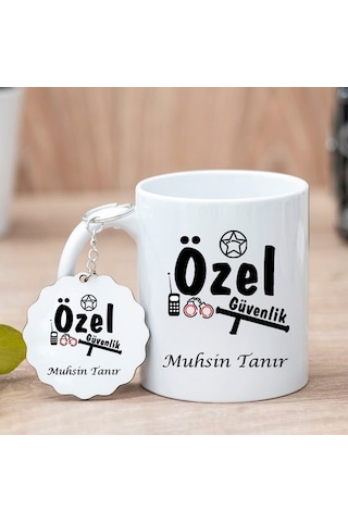 Özel Güvenlik Kupa Bardak Ve Anahtarlık