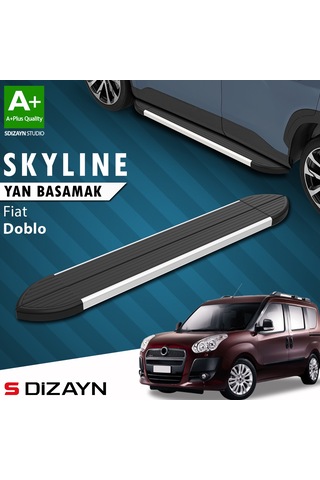S-dizayn Fiat Doblo 2 Skyline Aluminyum Yan Basamak 193 Cm 2010-2022 A+ Kalite