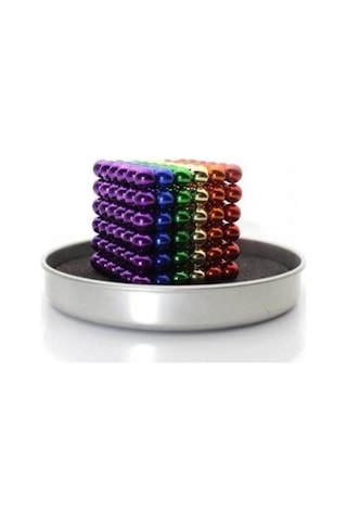 Renkli 216 Mıknatıs Neocube Mıknatıs 5mm Neodyum Evimdeyokyok