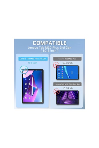 Lenovo Tab M10 Plus Tb-125f - Tb-128f 3. Jenerasyon 2022 Uyumlu Ekran Koruyucu Nano Esnek Kırılmaz