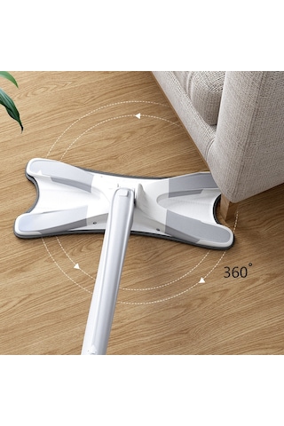 Turuncukoli Kendinden Sıkmalı X Mop Yer Duvar Cam Silme Mopu  Yedek Bezli Temizlik Fırçalı