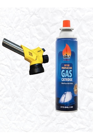 Dmax 400 Ml Gaz Kartuşlu Çakmaklı Pürmüz Set Çok Renkli