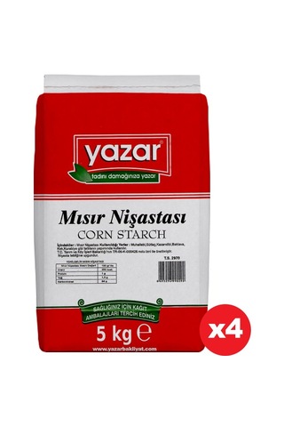 Yazar Mısır Nişastası 5 Kg X 4 Paket
