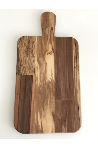 Doğal Ahşap Kesme Tahtası - Kayın Masif Saplı 20x39 Ahşap