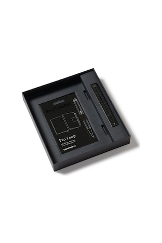 Leuchtturm 1917 Bullet Journal All Black Stealth Collector's Set Limited Edition Kalem, Defter Ve Kitap Ayracı 369716 Siyah