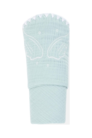 Wellgro Kapüşonlu Müslin Bebek Havlusu, Mint