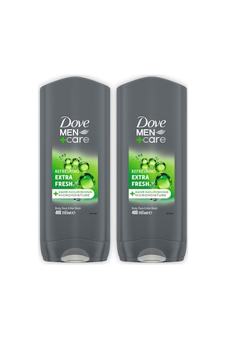 Dove Men +care Duş Jeli Body, Face&hair Extra Fresh 400 Ml X2