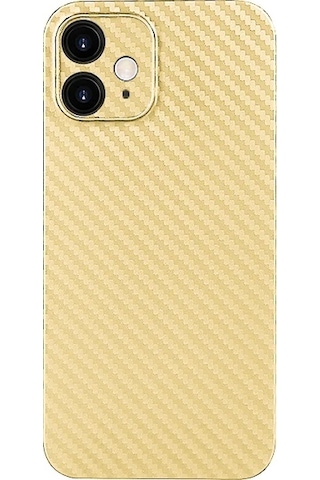 Hepsi iPhone Uyumlu 12 Mini Luxury Renkli Tempered Arka Koruma Kamera Koruma- 5775 Najmaddin Siyah