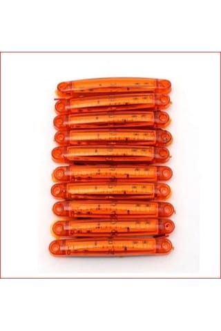 10 Adet 9 Ledli Parmak Led Lamba Sarı