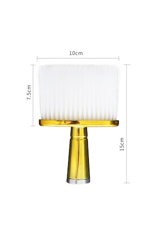 Berber Boyun Duster Temizleme Yüz Saç Fırçası Saç Kesme Süpürme Fırçaları Temizleyici Berber Aksesuarları Aracı Altın