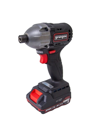 Grangos GCI20-T2 20V 2 Ah Çift Akülü Torklu Kömürsüz Darbeli Vidalama 1/4 F Hex 240 Nm