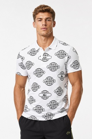 Lacoste Regular Fit Polo T-shirt Erkek Polo Yaka Tişört Beyaz