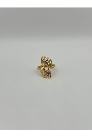 Arnes Jewelry Çelik 22 Ayar Altın Kaplama Ayarlanabilir Yüzük Ar501nes Gold