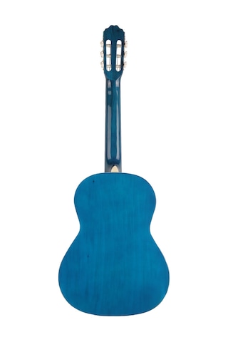Almira Mg917-jr-bls 3/4 Klasik Gitar - Blue Sunburst Eğitim - Junior Boy Mavi Sunburst Parlak Bitiş, Çocuk Ergonomisine Uygun İnce Sap Profili, Yumuşak Naylon Teller Uyum: 8-12 Yaş Arası Öğrenciler