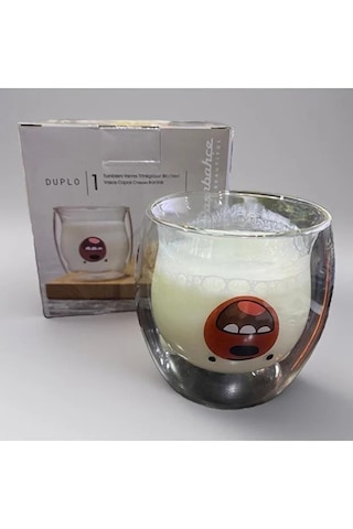 Qingdao Ayıcıklı Cam Bardak 300cc Şeffaf