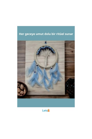 Rüya Kovan Hayat Ağacı Dream Catcher 57 Cm 1 Adet