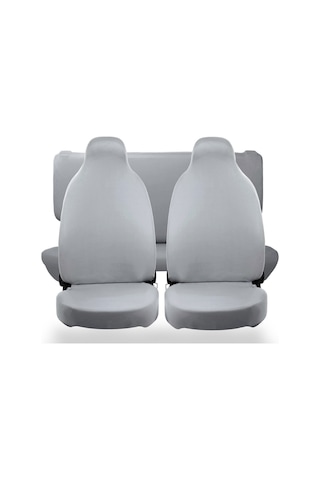 Her Araca Uyumlu Gri Oto Koltuk Kılıfı -araç Penye Koltuk Kılıfı Servis Kılıfı 4 Parça