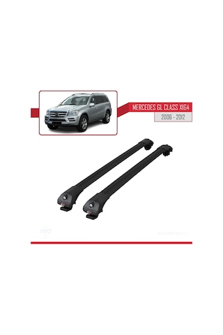 Mercedes Gl Class X164 2006-2012 Arası İle Uyumlu Ace-1 Ara Atkı Tavan Barı Siyah