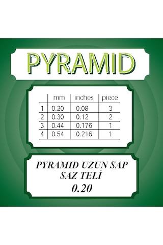 Pyramıd Uzun Sap Bağlama Saz Teli Topuzlu