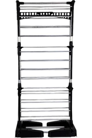 3 Katlı Çocuk Çamaşır Kurutma Askısı Siyah