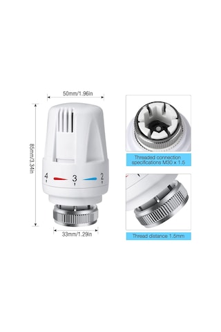 Radyatör İçin Adet Termostat, Radyatör İçin Trv M30 X 1,5 Termostat Başlığı, Radyatör Termostatları, Ev Ve Ofis Isıtma Sistemleri İçin