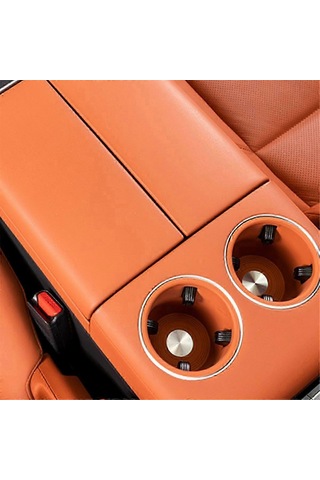 Lixiang L7 2022 2023 İç Mekan Modifikasyon Aksesuarları İçin Araç Arka Su Bardağı Silikon Pedi Turuncu