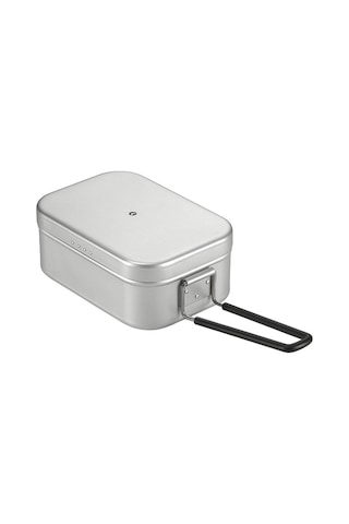 Kamp Öğle Yemeği Kutusu Katlanır Kolu Alüminyum Kamp Y25197w-l L Beyaz