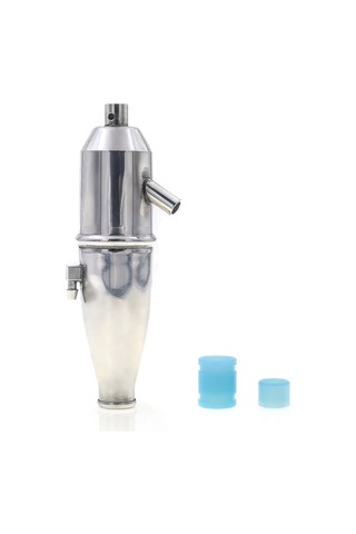 Yaozixa Alüminyum Alçımlı Simülasyon Egzos Borusu - 13.1x17cm, 37g, 2 Adet Bağlantı Parçası Dahil 5 Adetten Başlayan Sipariş