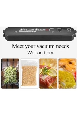 Tongxida Portatif Ev Tipi Ekonomik Vakum Makinesi: Hediye Vakum Poşeti Siyah