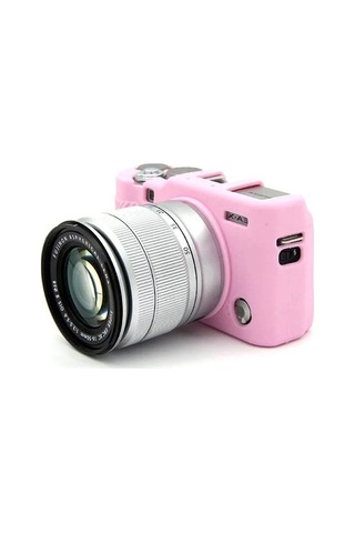 Pazly Fujifilm Xa3/xa10/xa5/xa20 Yumuşak Silikon Kılıf - Çizilmez Pembe Kamera Kapağı