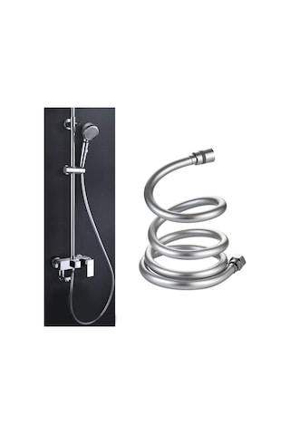 Kustar Banyo Duş Hortumu Yüksek Kalite Pvc Kopmaz 150 Cm Gri