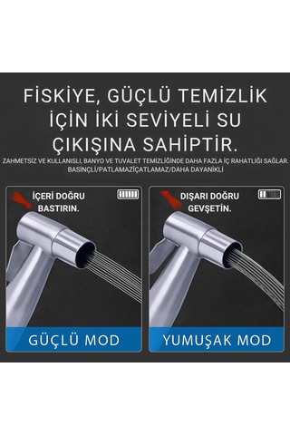 Polham Paslanmaz Çelik Spiral Hortumlu Musluk Çoğaltıcı Tüm Musluklara Uyumlu, Banyo, Tuvalet, Mutfak Krom