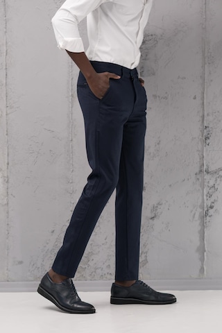 Slimfit Pamuklu Likralı Esnek Mevsimlik Kumaş Pantolon Lacivert